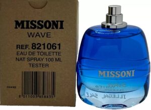 Missoni Wave For Men Eau de Toilette 100ml Tester with Box