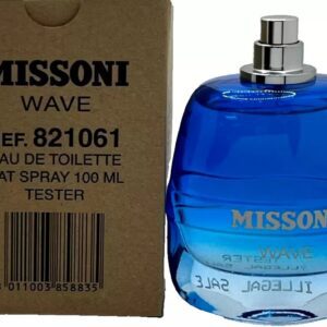 Missoni Wave For Men Eau de Toilette 100ml Tester with Box